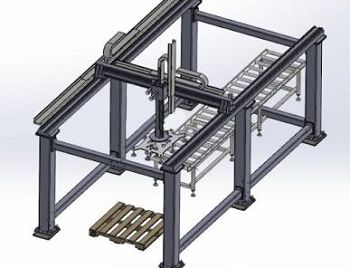 Palletizer lajur tunggal